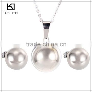 wholesale low price high quality bead design stainless steel Jewelry sets