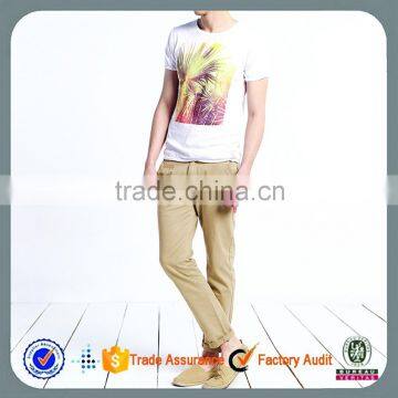 2015 Latest Design Mens Chinos Slim Fit 100% Cotton Casual Pants photo-2