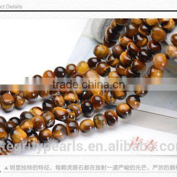 8*10mm Irregular Shape Factory Price Natural Yellow Tiger Eye Stone photo-3