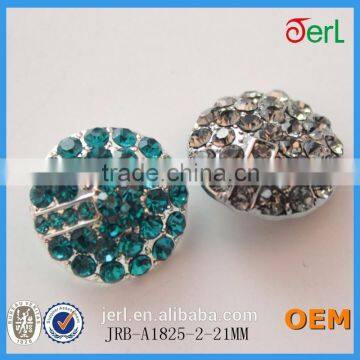 wholesale bulk metal crystal rhinestone fashion button
