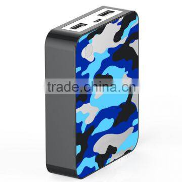 Blue Camouflage Portable Charger Power Bank 10400mAh for Smartphone photo-2