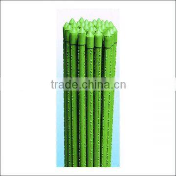 Metal cane and plastic cover yard stakes