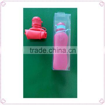 Latest non-toxic foldable silicone collapsible water bottle for sale