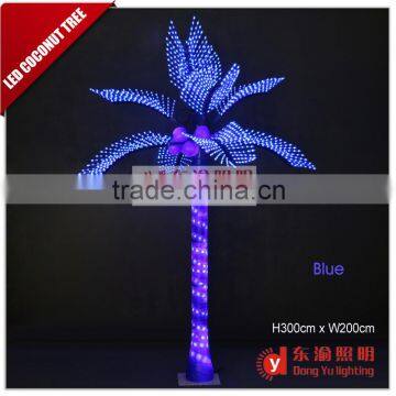 Outdoor decorated Multicolor led palm tree