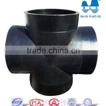 Plastic cross PE pipe fittings