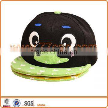 Factory outlet short brim embroidery baby flat cap