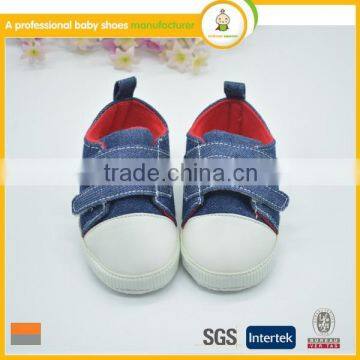 Fashion lovely style baby jeans materail embroider shoe kids fashion leisure sports shoes