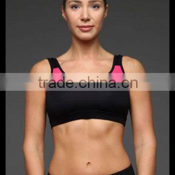 Kiteng 2016 New Design Yoga Sports Bra With Contrast Color Mesh Panel Wicking Fabric and Padding Office In United States photo-2
