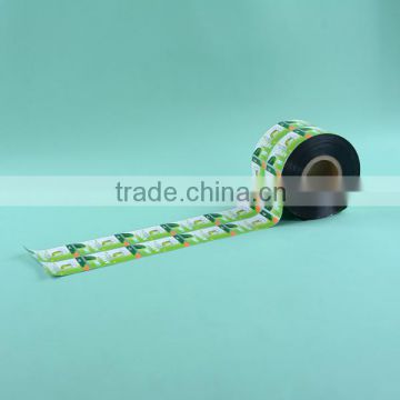 Laminated film roll with printing, plastic composited film, plastic packaging roll film