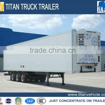 3 axles van semi trailer/box trailer/30T refrigerated trailer sale