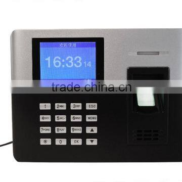 Employee time attendance machine with USB communication mode