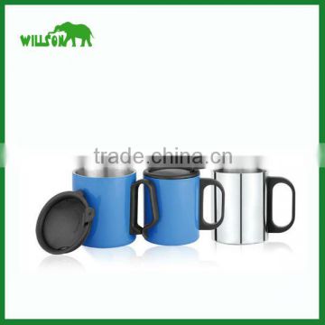 Wholesale double wall camping coffee cup