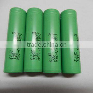 18650 25R 20A INR18650-25R 2500mah High Drian Battery Cell for Samsung 25r E-cig Battery photo-2