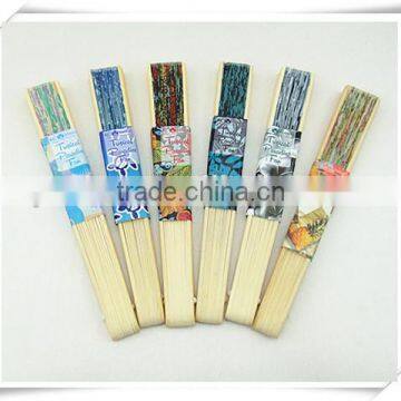 Adult bamboo hand fan for marry accessory