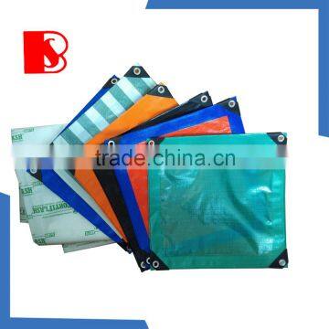 easy to fold plastic eyelets pe tarpaulin form China use for furniture cover, boat cover, truck cover