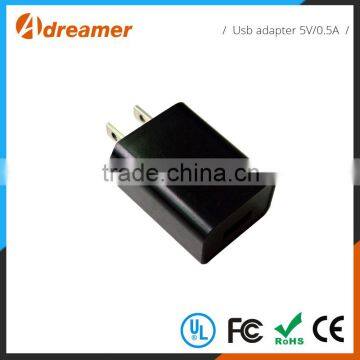 Low Price Multi Wall Mount 5V 0.5A Wholesale Mini Usb Wall Charger