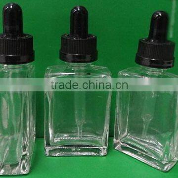 glass dropper bottle e liquid bottles 30 ml for e-liquid childproof and tamperproof cap 30ml square glass dropper bottle