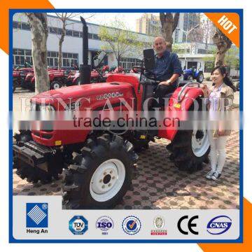 wheeled 40hp tractor hengan brand with front loader for sell