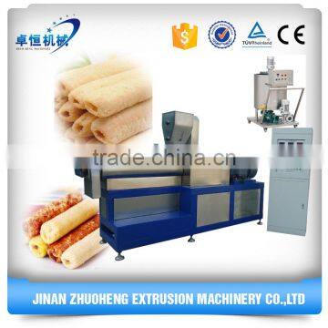 Automatic puffed Core filling corn filled snack food extruder machine