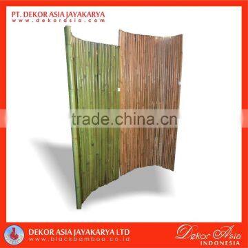 Bamboo Fence Green Natural Pole