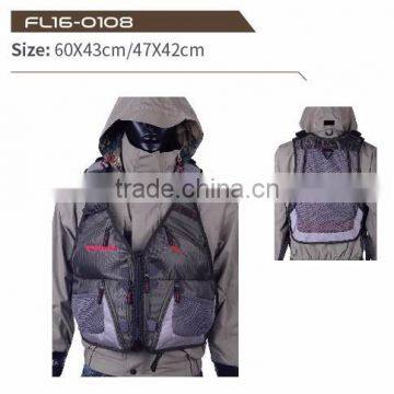 Fishing backpack hot selling vest fly fishing bag