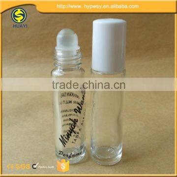 1/3 oz roll-on glass perfume bottle with plastic cap