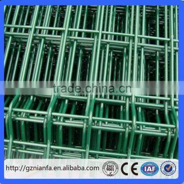 Powder coated 1.8meter x 2.5meter 3mm wire with 3 Fold welded fence panel(Guangzhou Factory)