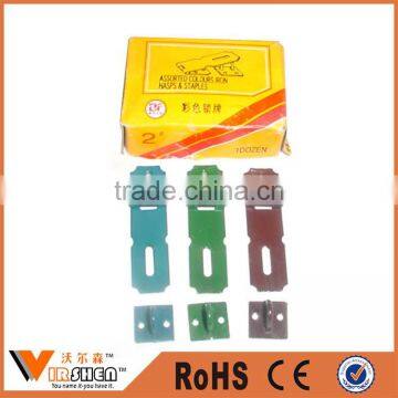 High quality door and window accessories color Iron hasp and staple lock