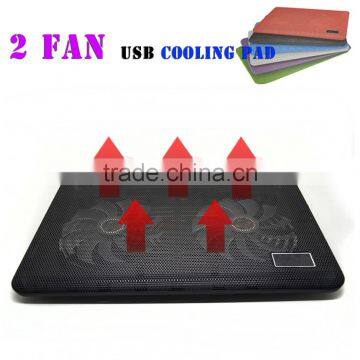 Electric cooling pad with 4 / 2 FAN 1 USB ports cooling pad blue cooling pad portable smart