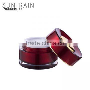 Hot Square Clear Wholesale Empty Natural Round Shaped Acrylic Cosmetic Jar photo-3