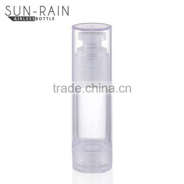 Professional Spring Outside Empty Silver Cosmetic Plastic Airless Bottle 50ml photo-3
