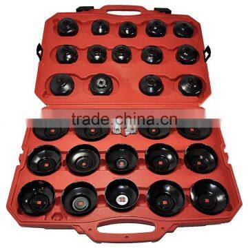 Professional 30 Piece Cup Type Oil Filter Wrench Set Universal Oil Filter Wrench Set - 30pc Cup Type 3/8"Dr photo-2