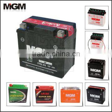 YTX5L-BS maintenance free motorcycle battery Gel motorcycle battery