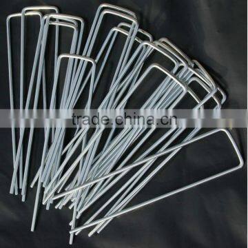 20CM LONG HEAVY DUTY METAL U-SHAPED GARDEN STAPLE PEGS - IDEAL FOR SECURING LANSCAPE MEMBRANE/NETTING/FLEECE photo-2