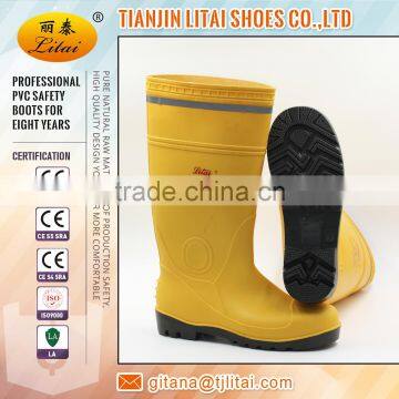 Reflective Stip Safety Boots,pvc Shoes for Oil Field,fire Control Area,colliery Industry photo-3