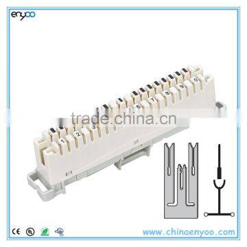 New White 10-Pair Telephone Krone type LSA-PLUS IDC connection module