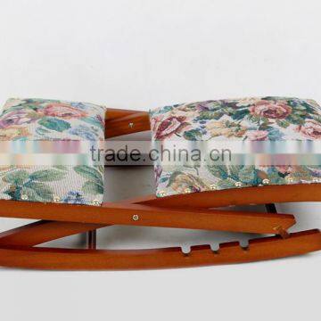 Foldable Rocking Chair Footstool/Wooden Footrest photo-3