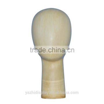 Abstract Faceless Wooden Mannequin Head for Hat Display photo-3