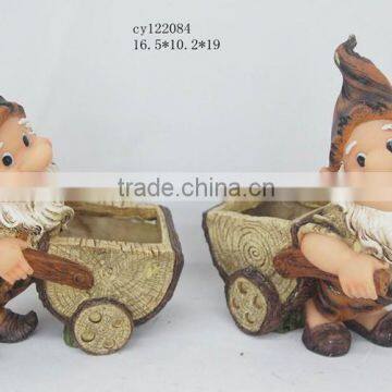 Hot selling resin cute gnome set of 2