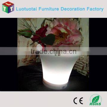 Wedding outdoor RGB color changing lighting led flower pot planter