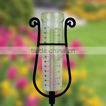 Plastic garden weather vane ,Rain Gauge with Decorative Holder,outdoor rain gauge