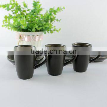 High-end Black Porcelain Tea Cup and Saucer Sets Cheap photo-4