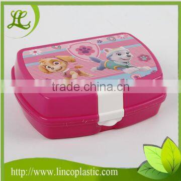 Plastic Children Lunch Box With Printing