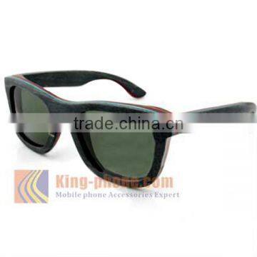 High Quality Wholesale Maple Wood Rainbow Wooden Sunglasses photo-3
