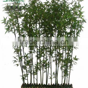 SJ Plastic Realistic Artificial/leek Arrangement of Bamboo With Leaves,bamboo Poles photo-2
