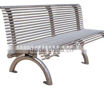 Outdoor Stainless Steel City Street Waiting Bench photo-3