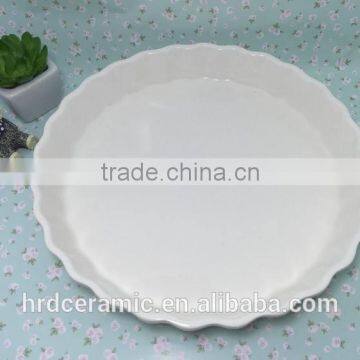 Stocked High Quality Round Beautiful Porcelain Plate Ceramic Soup Dish photo-4