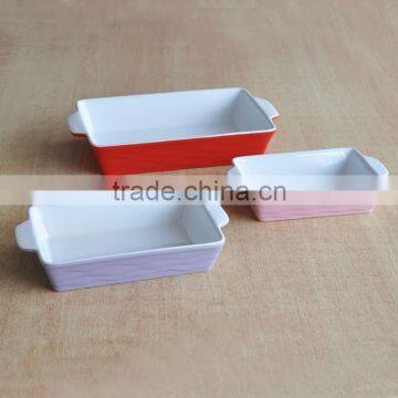 2017 Fashionable Stoneware Promotional 2pcs Cheap Bakeware Dish Set photo-4
