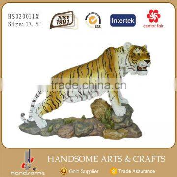 10X5.5X11 Inch Resin Lifelike Home and Garden Decoration Animal Sculpture Tiger Statue photo-4