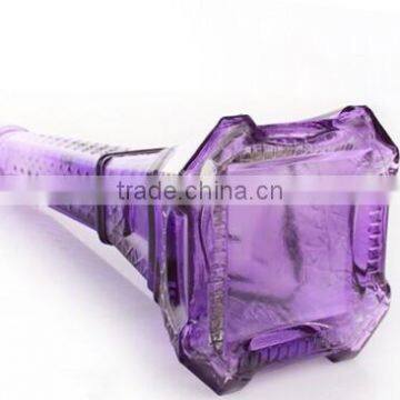Gradient Color Eiffel Tower Purple Glass Vase for Home Decoration photo-4